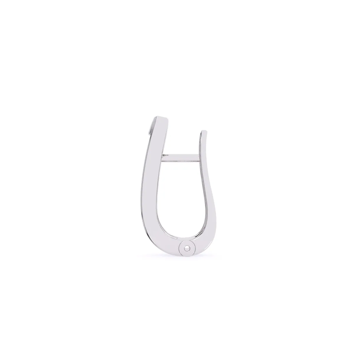 Unique Two Tone Channel Set Diamond Hoop Earrings