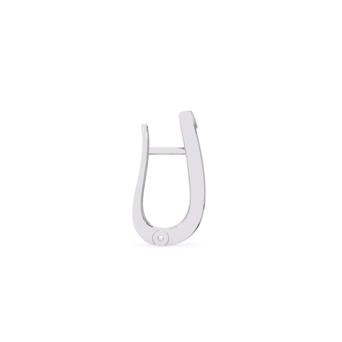 Unique Two Tone Channel Set Diamond Hoop Earrings