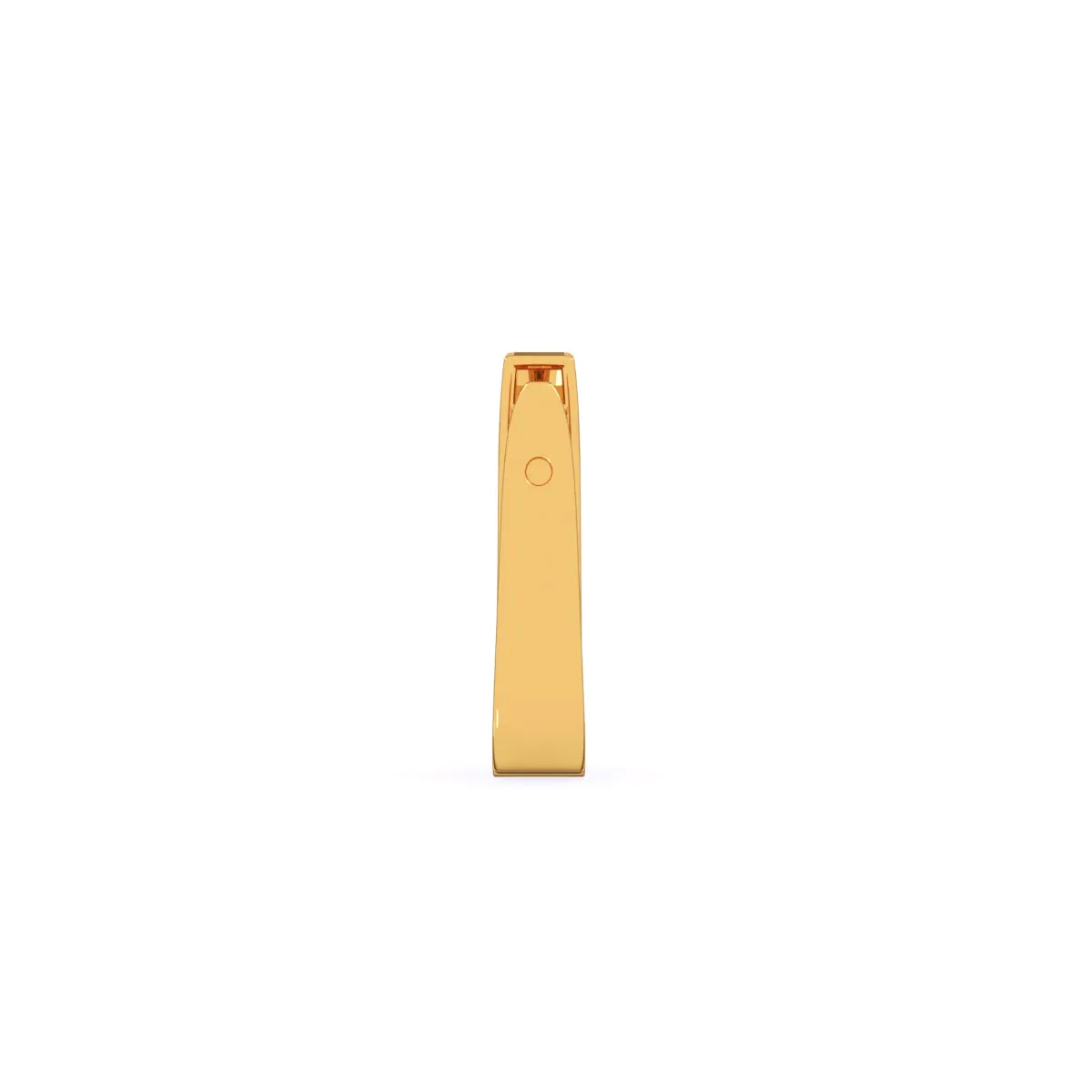 Unique Two Tone Channel Set Diamond Hoop Earrings