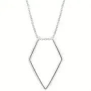 V Shape Necklace Geometric Pendant Necklaces Ring Holder Holding Special Necklace - Silver, Gold & Rose Gold