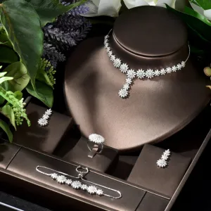 Vintage Artistic CZ Jewelry Set