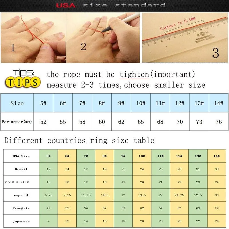Vintage Wedding Rings For Women Men Stainless Steel Bands Jewelry Engagement CZ Ring