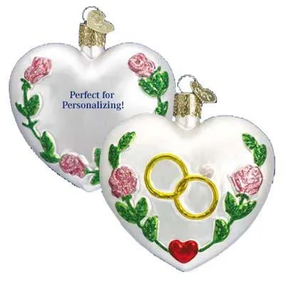 Wedding Heart 30013 Old World Christmas Ornament