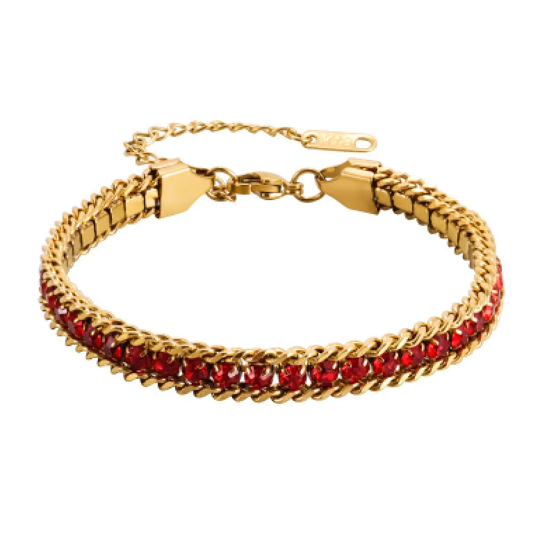 Wholesale Stainless Steel Micro Diamond Fashionable, Simple and Versatile Light Luxury Bracelet