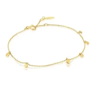 Yellow Gold Mixed Disc Bracelet