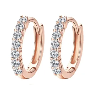 Zirconia Hoop Earrings
